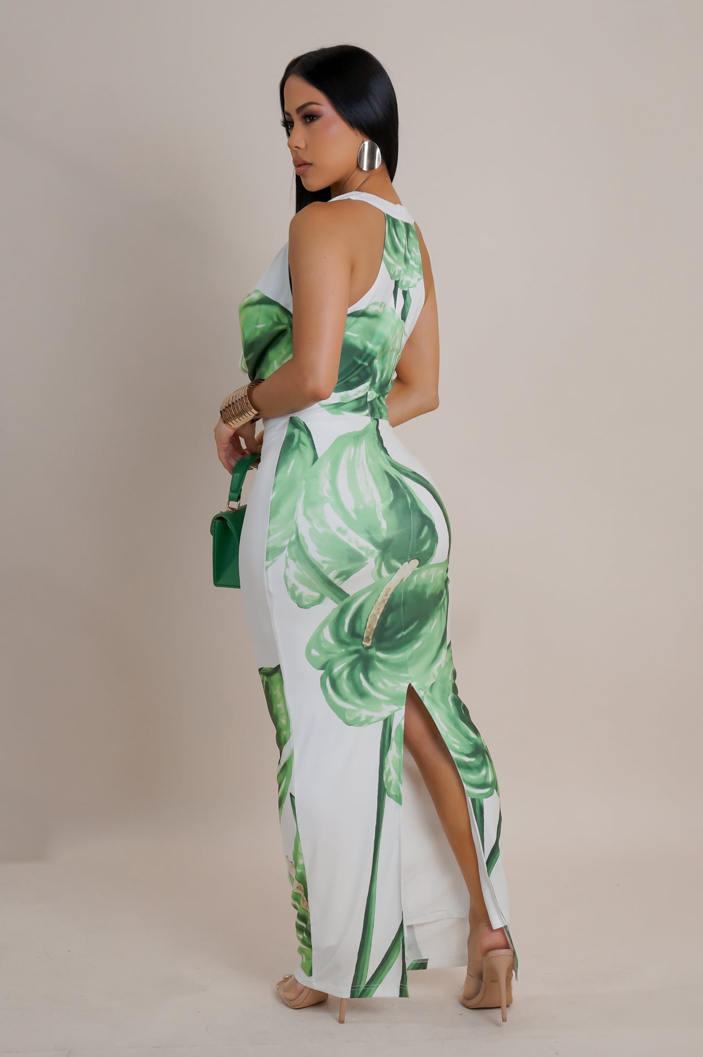 Power Play Maxi Dress - Green