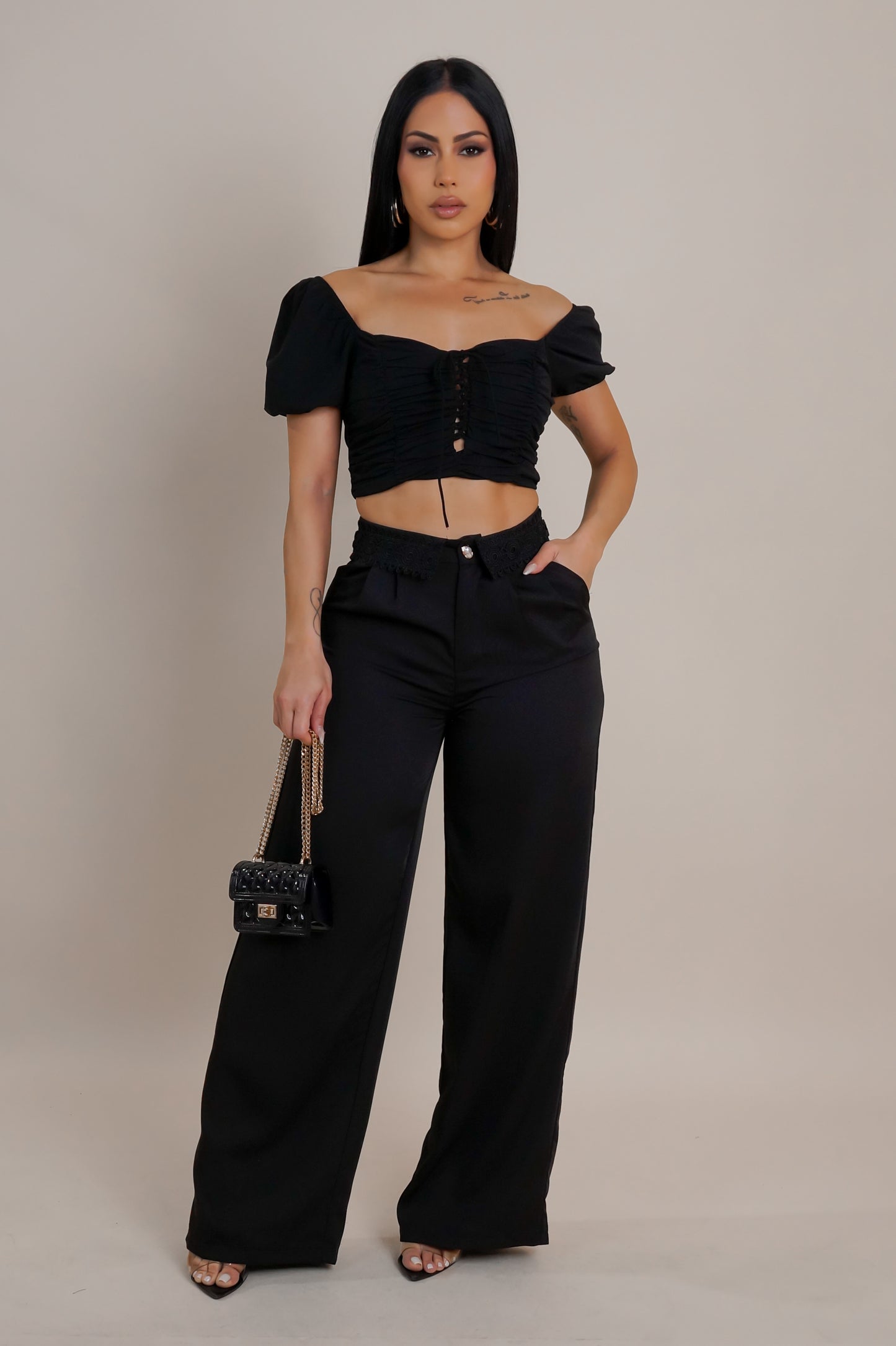 Cute But Subtle Pants - Black