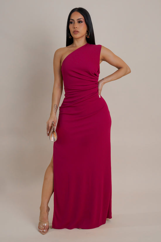 An Illusionist Maxi Dress - Fuchsia