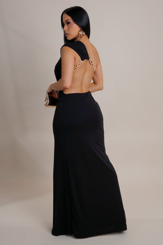 An Illusionist Maxi Dress - Black