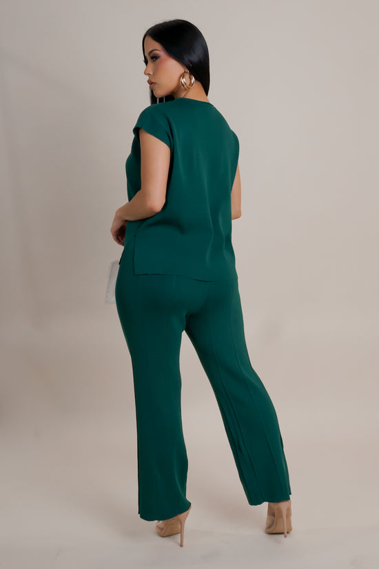 Classy Move Pant Set - Green