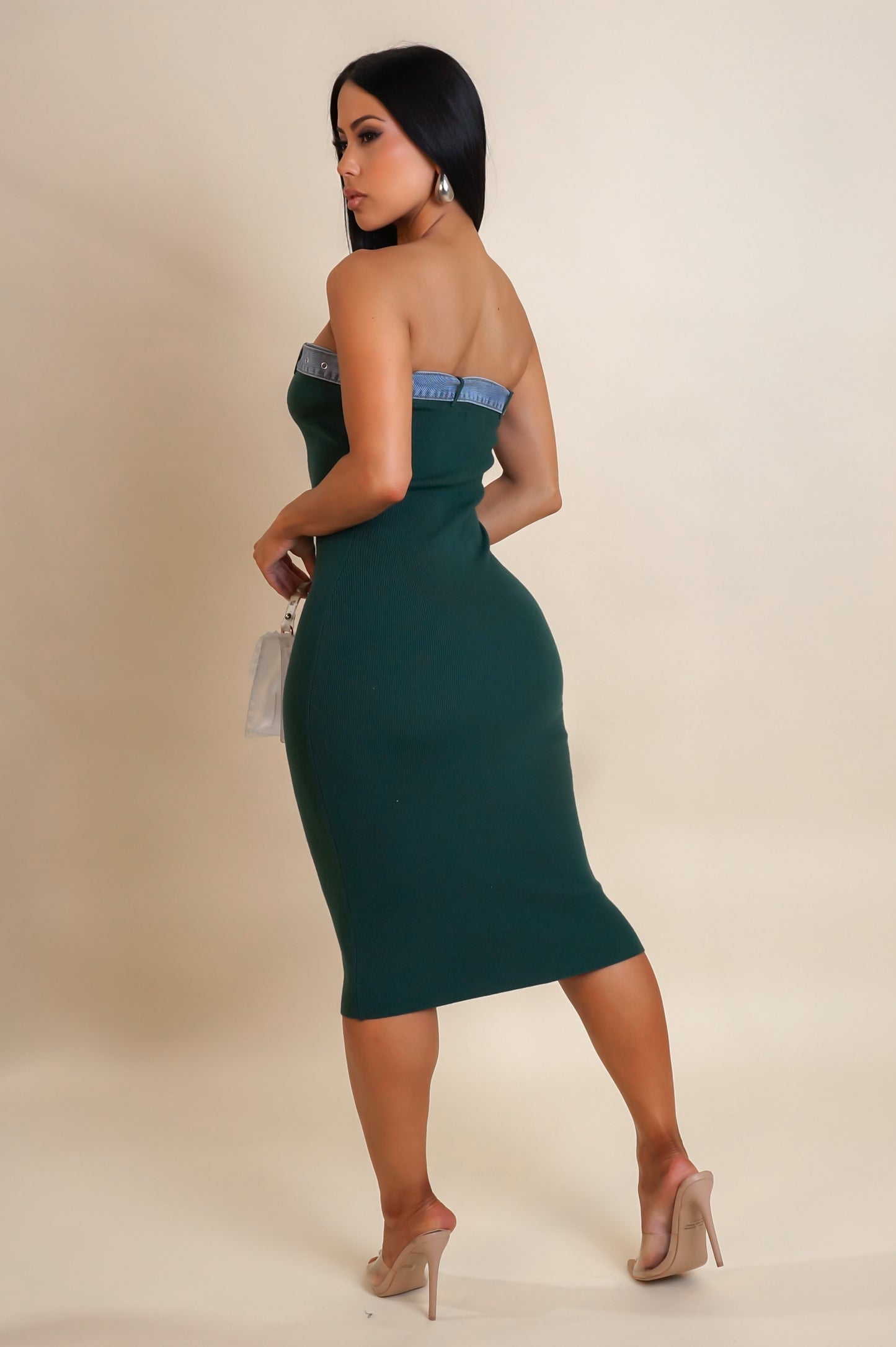 Let Me Love You Midi Dress - Green