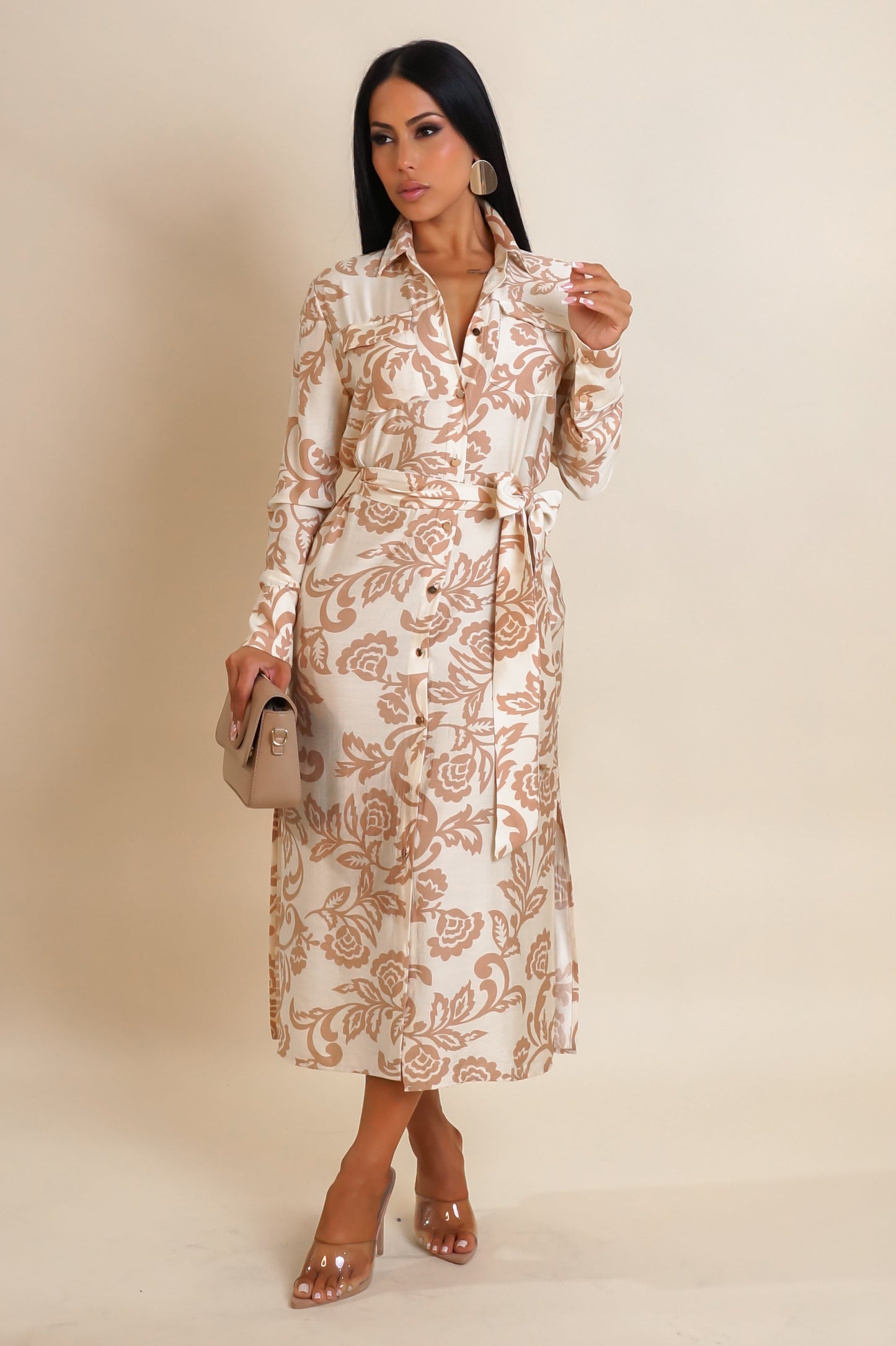 Bohemian Dream Midi Dress- Beige