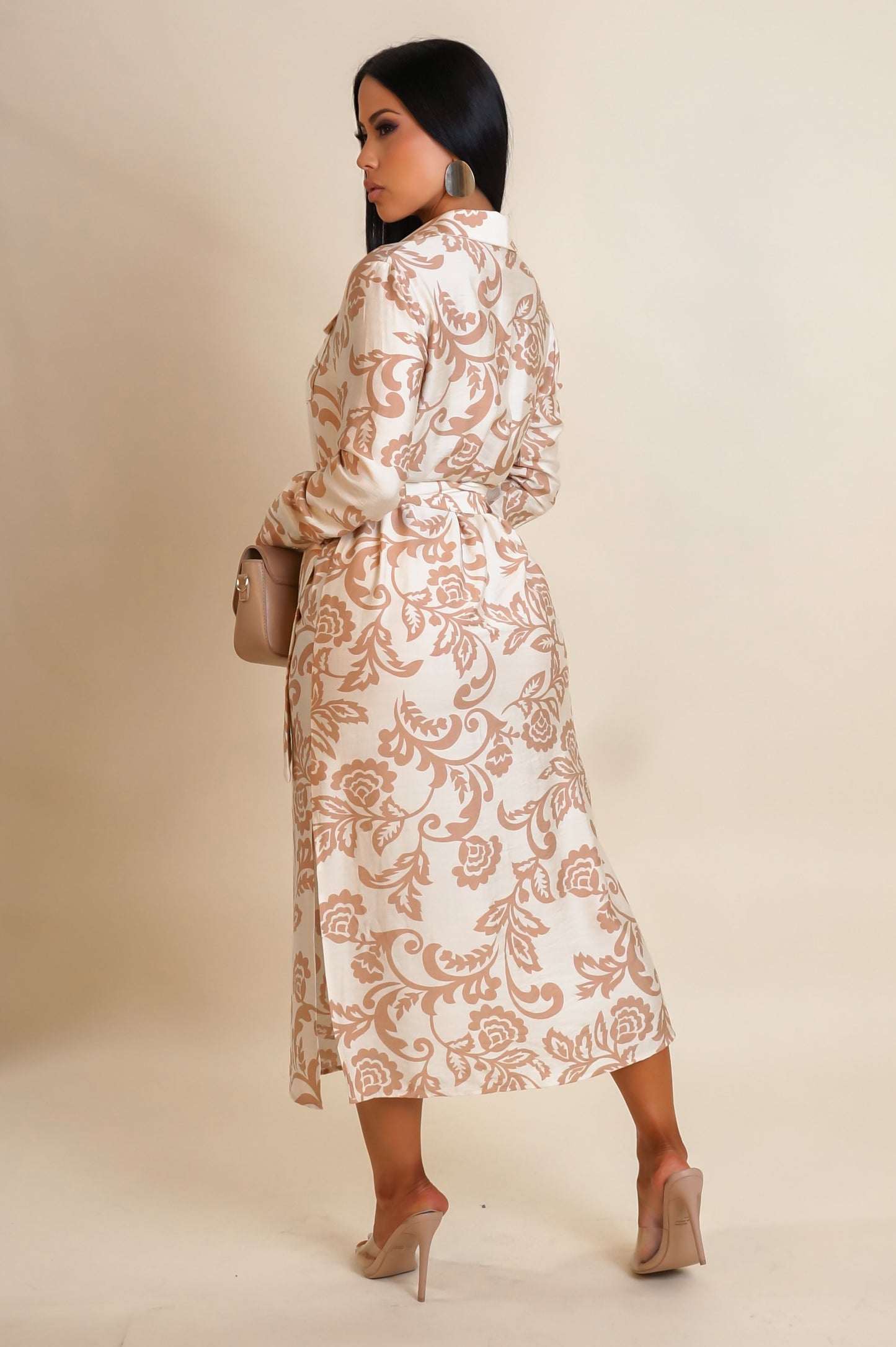 Bohemian Dream Midi Dress- Beige