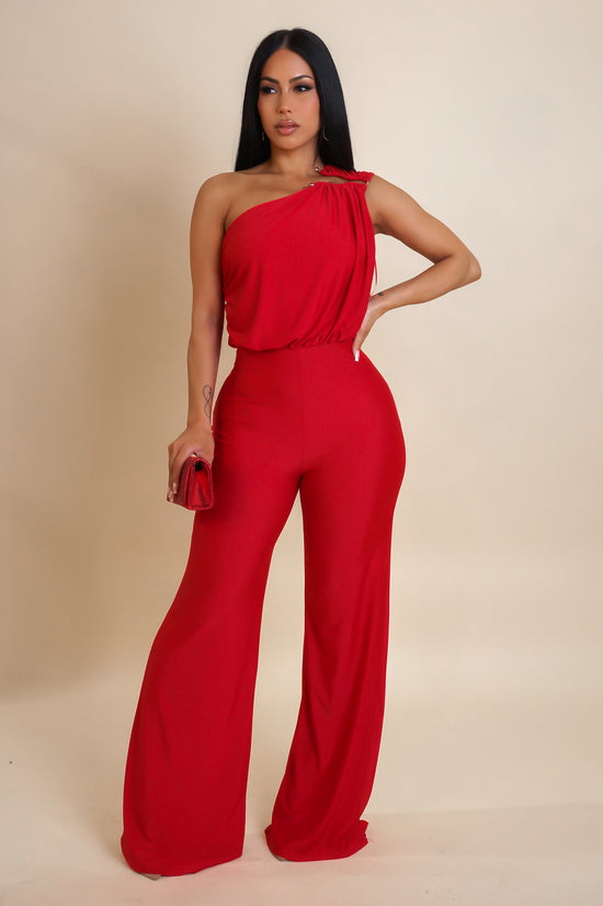 Our Story Jumpsuit - Red