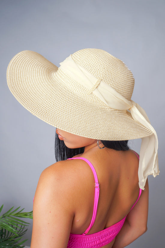 Load image into Gallery viewer, Tied Down Hat - White/Brown
