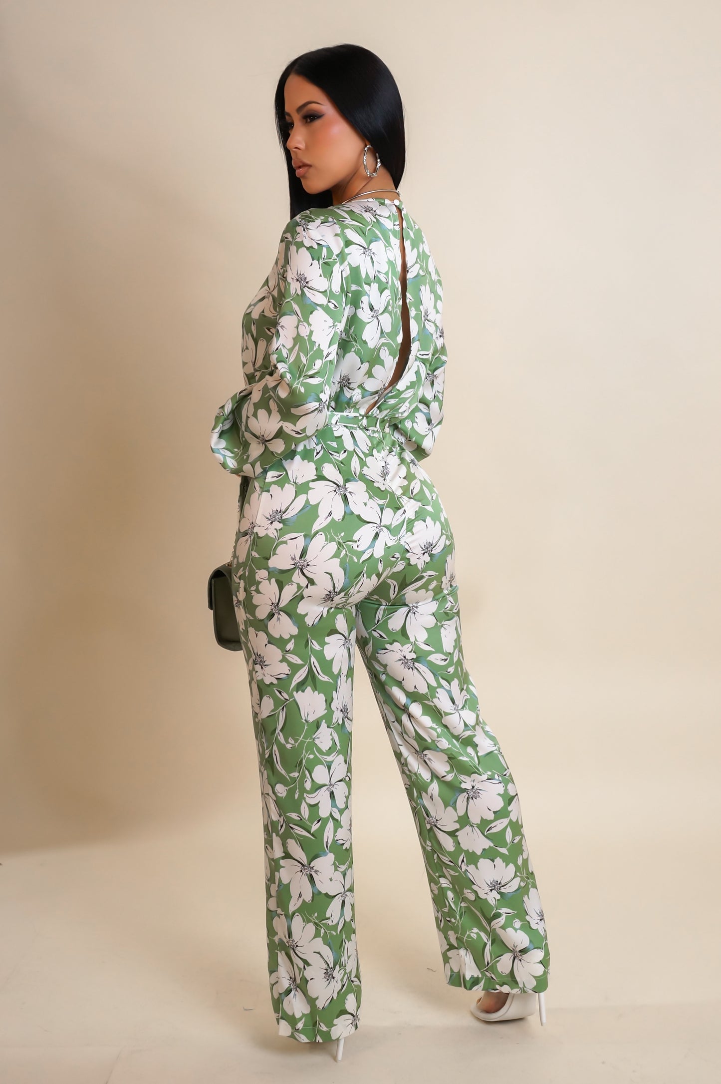 Doing It Right Jumpsuit - Green