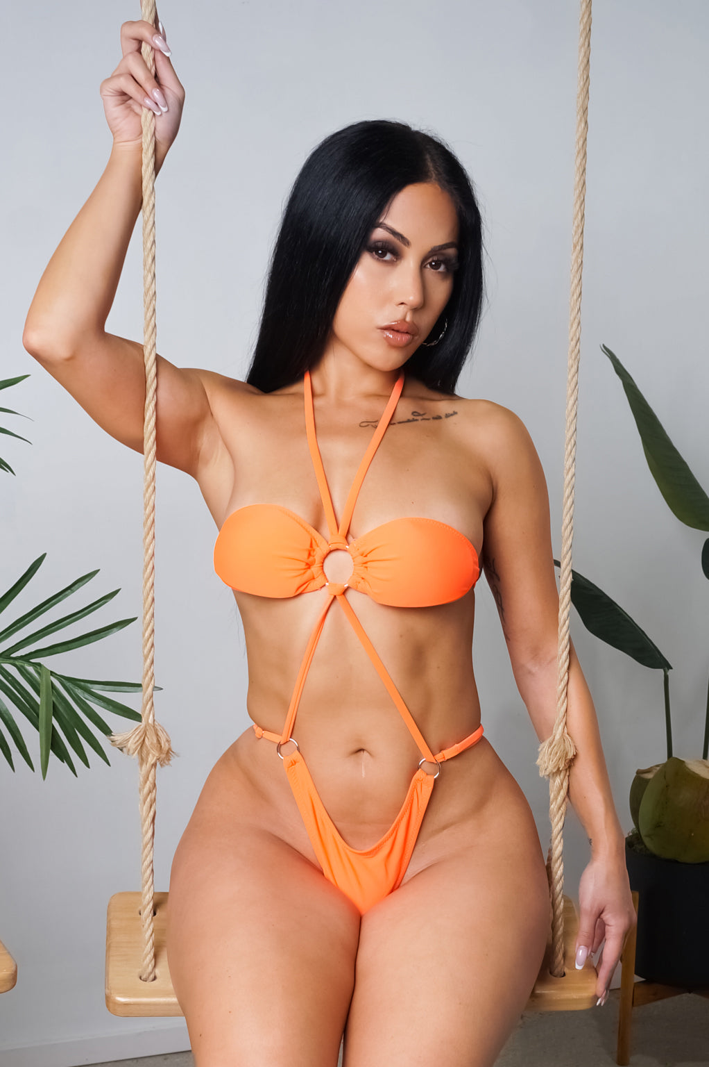 Load image into Gallery viewer, Limitless One Piece Swimsuit - Orange
