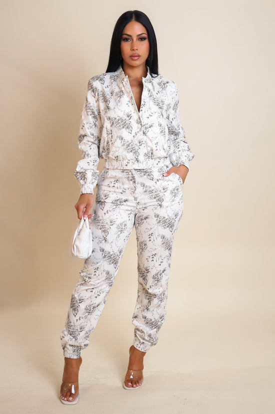 Highly Favored Pant Set - White