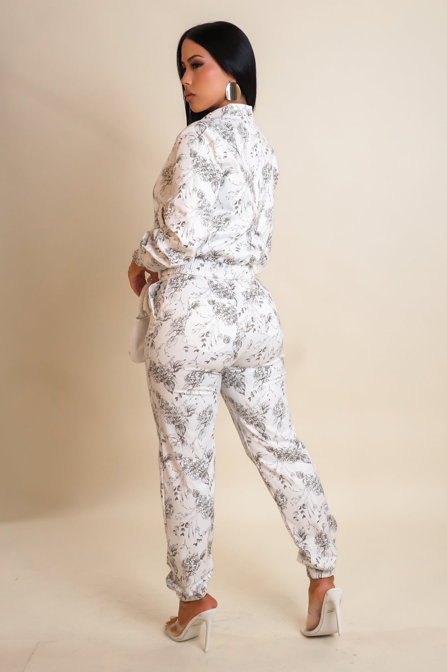 Highly Favored Pant Set - White