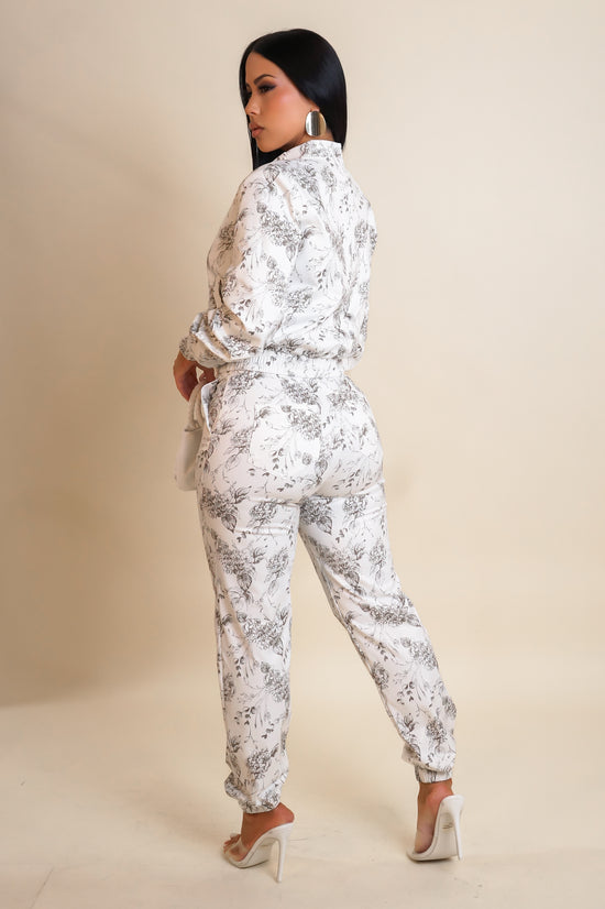 Highly Favored Pant Set - White