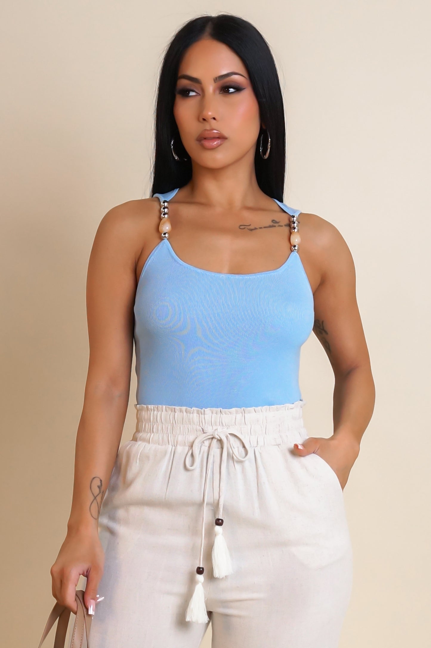 Trinity Crop Top - Blue