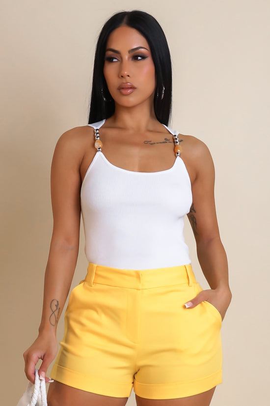 Trinity Crop Top - White