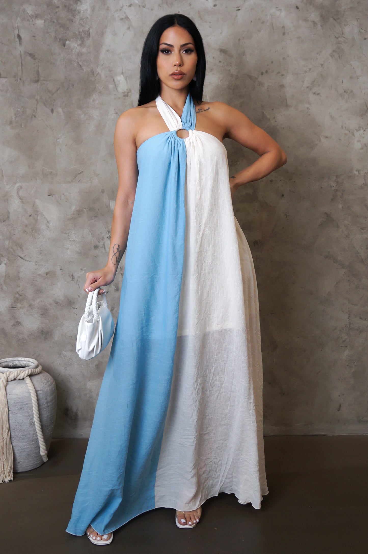 Picture Perfect Maxi Dress - Blue