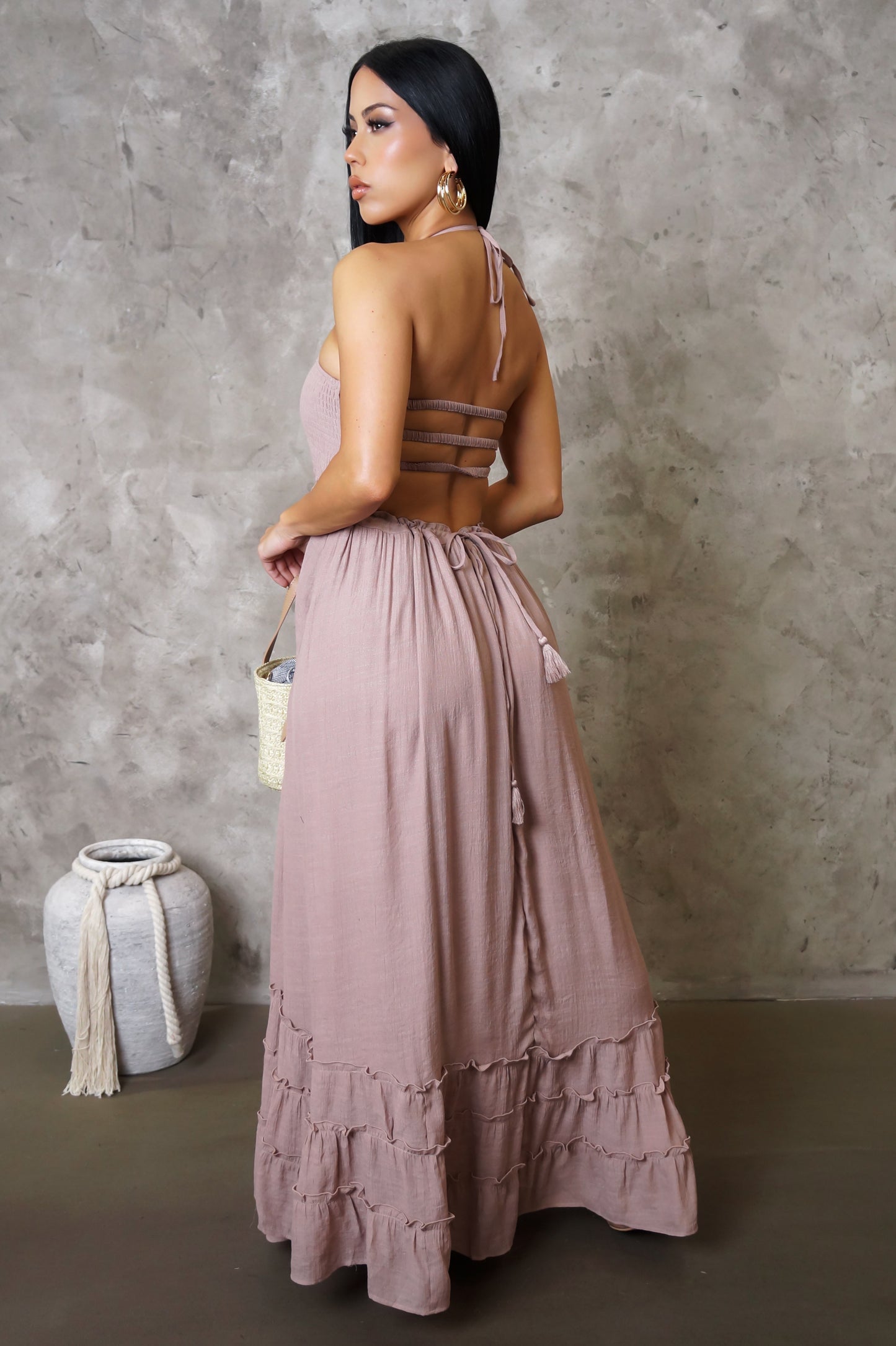 Your Muse Maxi Dress - Taupe