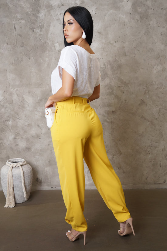 New Addition Pants - Yellow