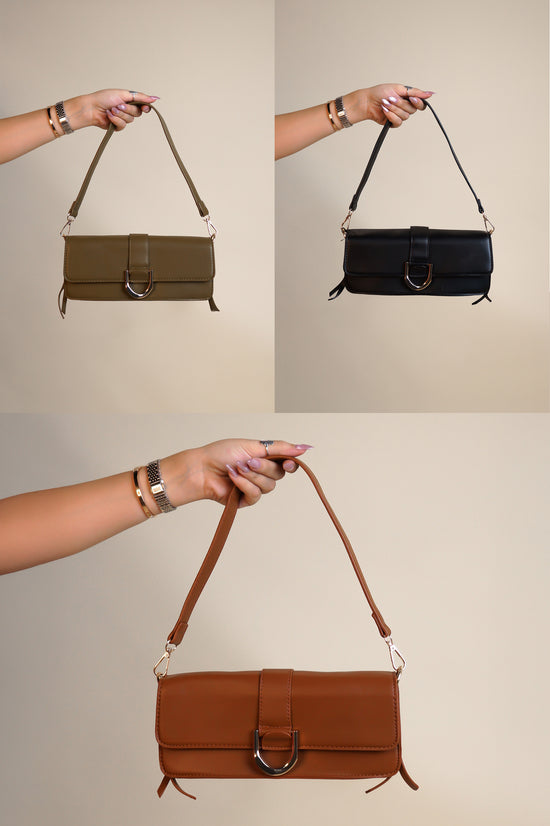 Keep It Casual Purse - Green - Black - Brown