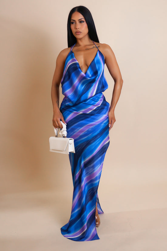 Taboo Maxi Dress - Blue