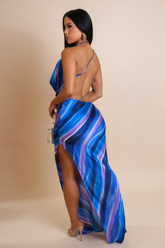 Taboo Maxi Dress - Blue