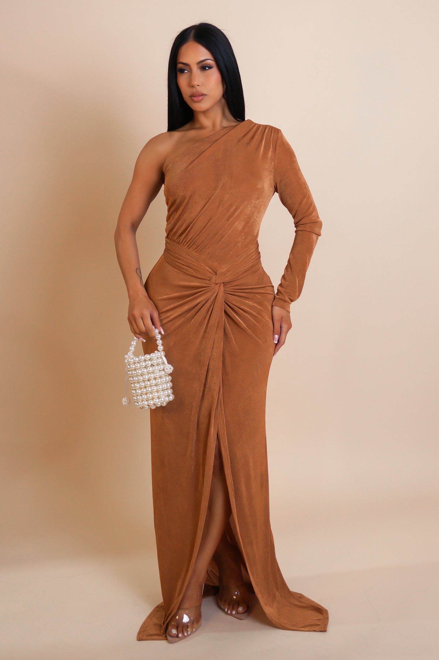 Pick Me Maxi Dress - Brown