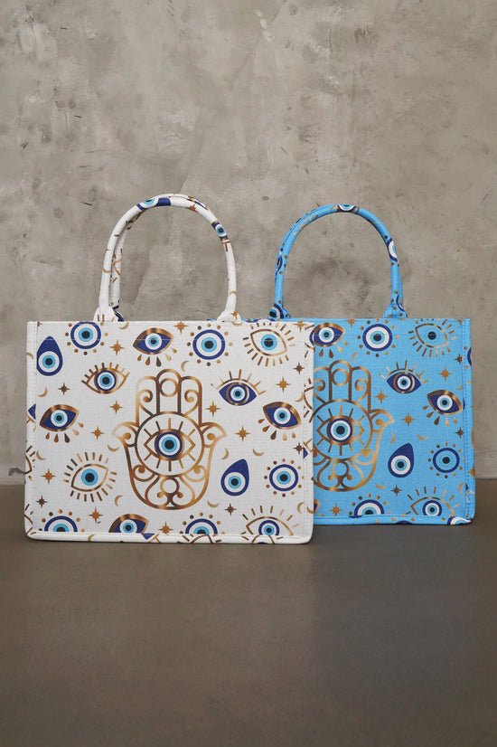 New Lover Purse - White & Blue