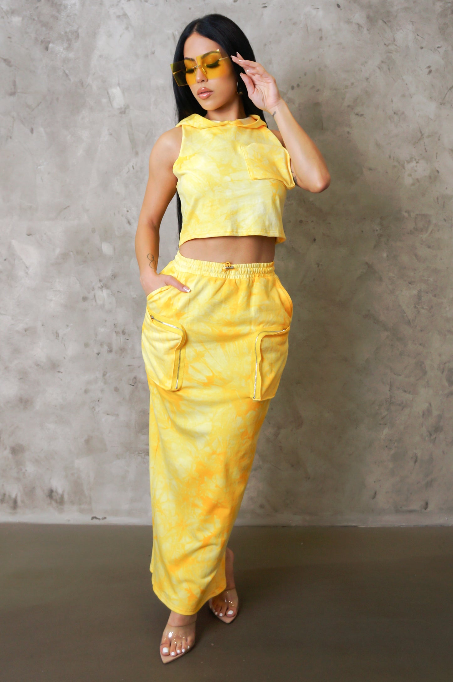 Sweet Treat Skirt Set - Yellow