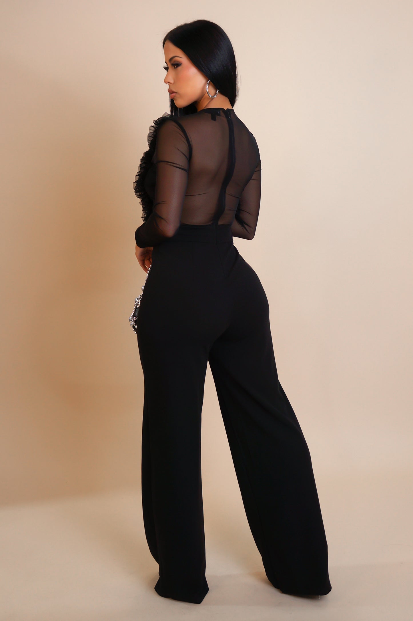 New To The Game Jumpsuit -Black