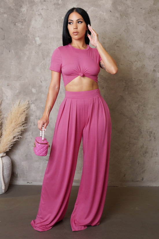 Load image into Gallery viewer, RESTOCK!! Serene Two Piece Pant Set - Pink
