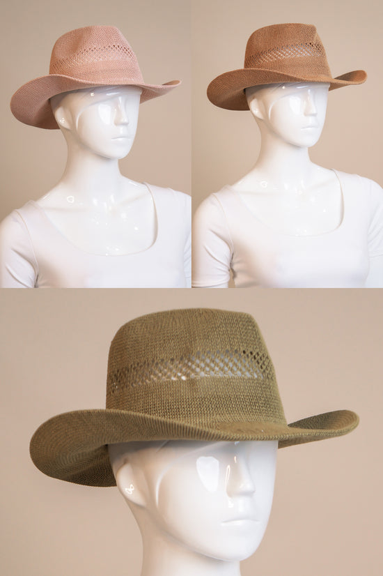 Luxe Hat - Pink - Tan - Green