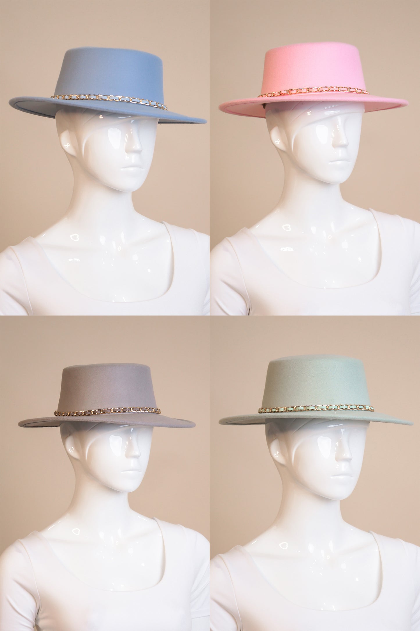 Having Fun Hat - Blue - Pink - Grey - Green