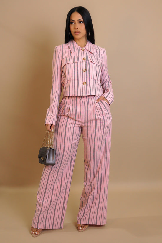 Envy Pant Set -Pink