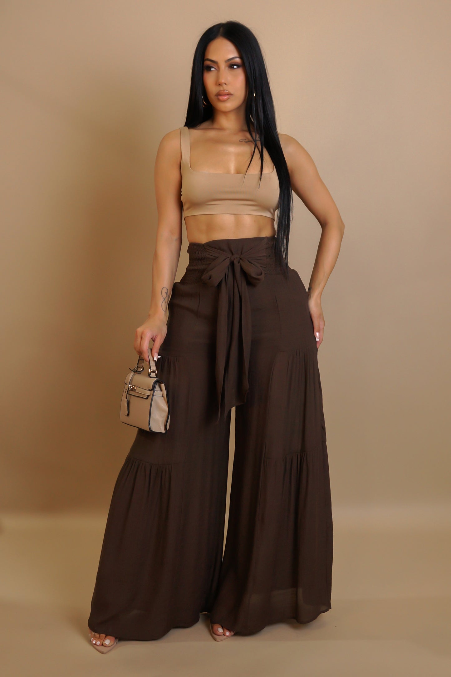 Keep It Neutral Pants - Brown