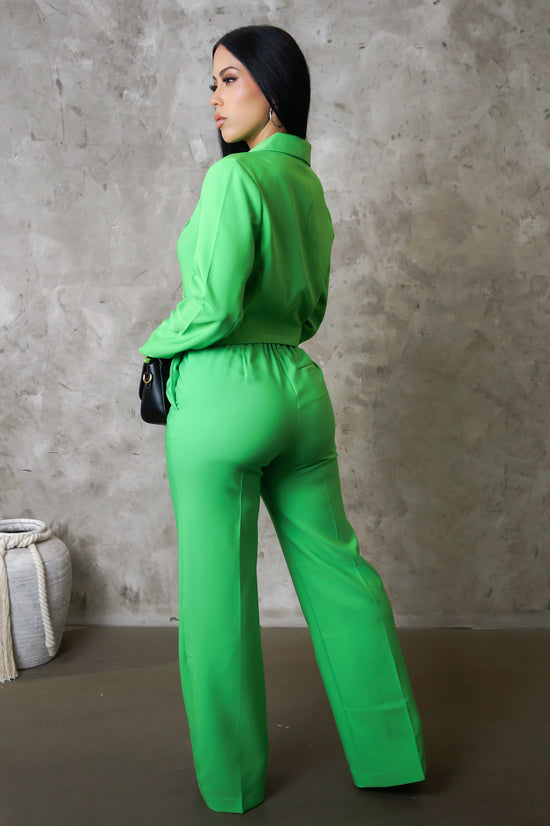 Standing On Business Pant Set - Green