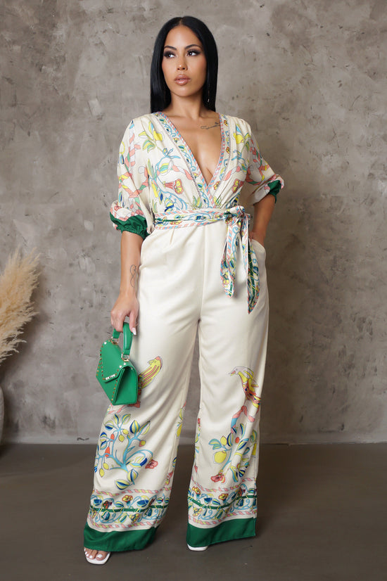 Second Guessing Jumpsuit - Green