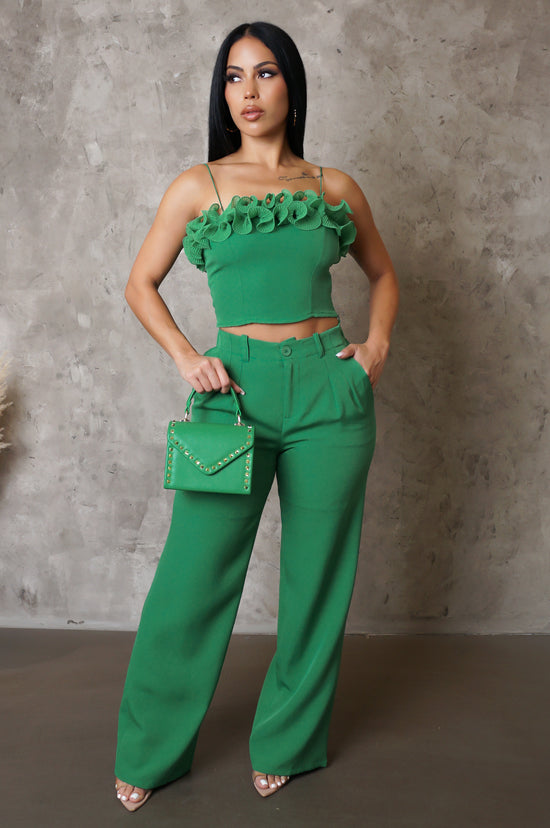 Load image into Gallery viewer, Yours Truly Pant Set - Green
