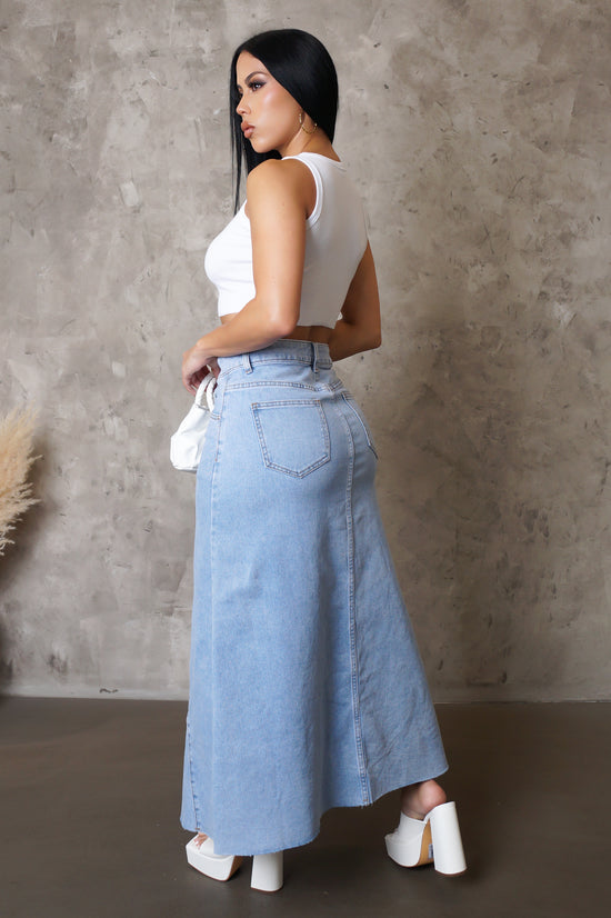 Load image into Gallery viewer, Belini Skirt- Light Wash
