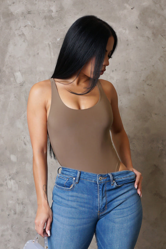 Load image into Gallery viewer, Keep Life Simple Bodysuit - Taupe
