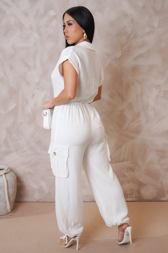 Carry On Jumpsuit - White