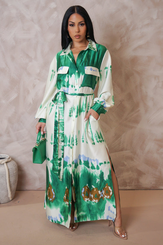 By My Side Maxi Dress - Green