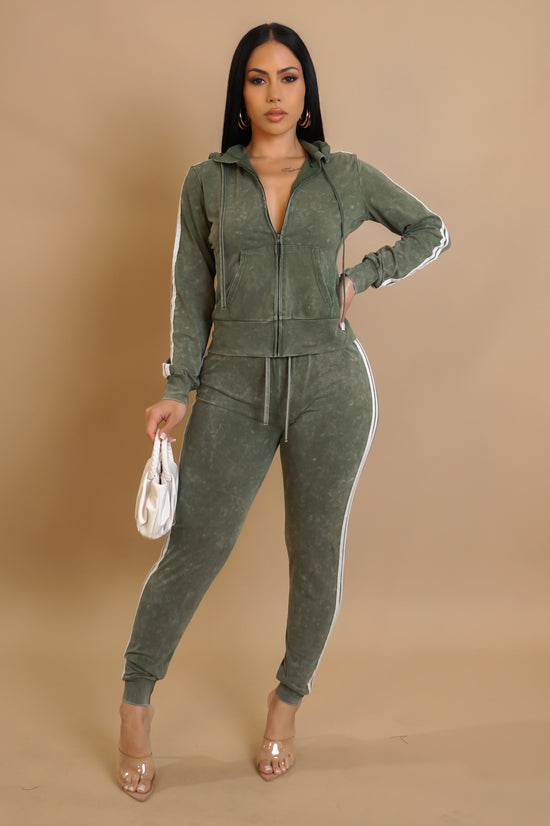 Show Me Love Pant Set - Green