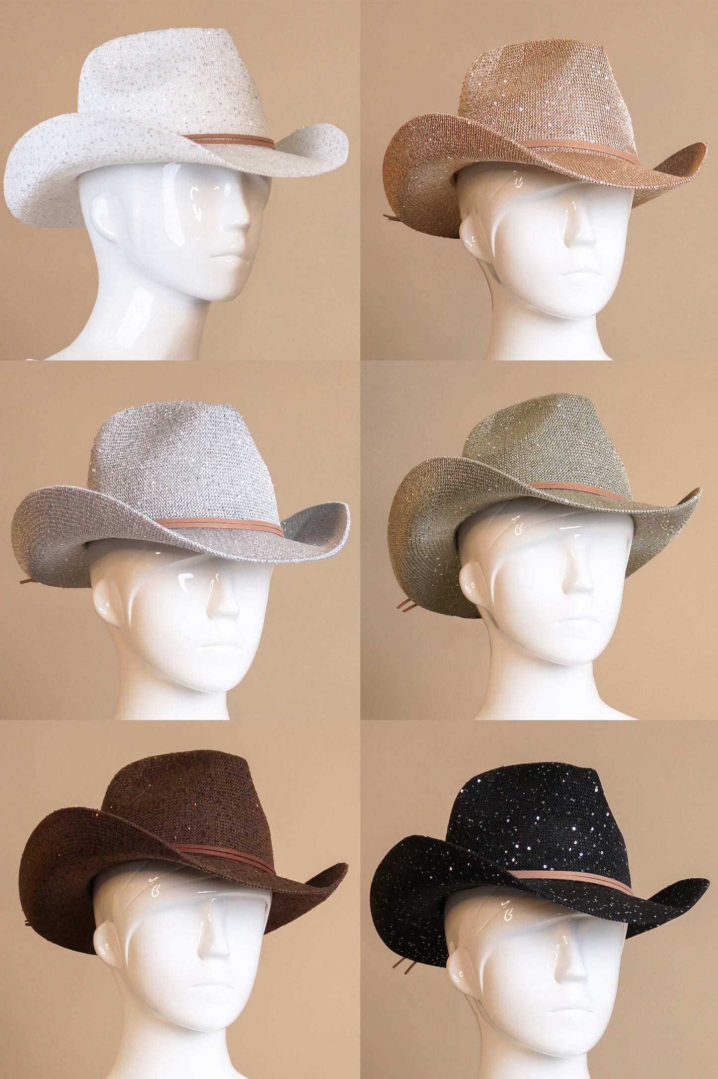 Letting Go Hat - Silver - White - Brown - Black - Green - Taupe