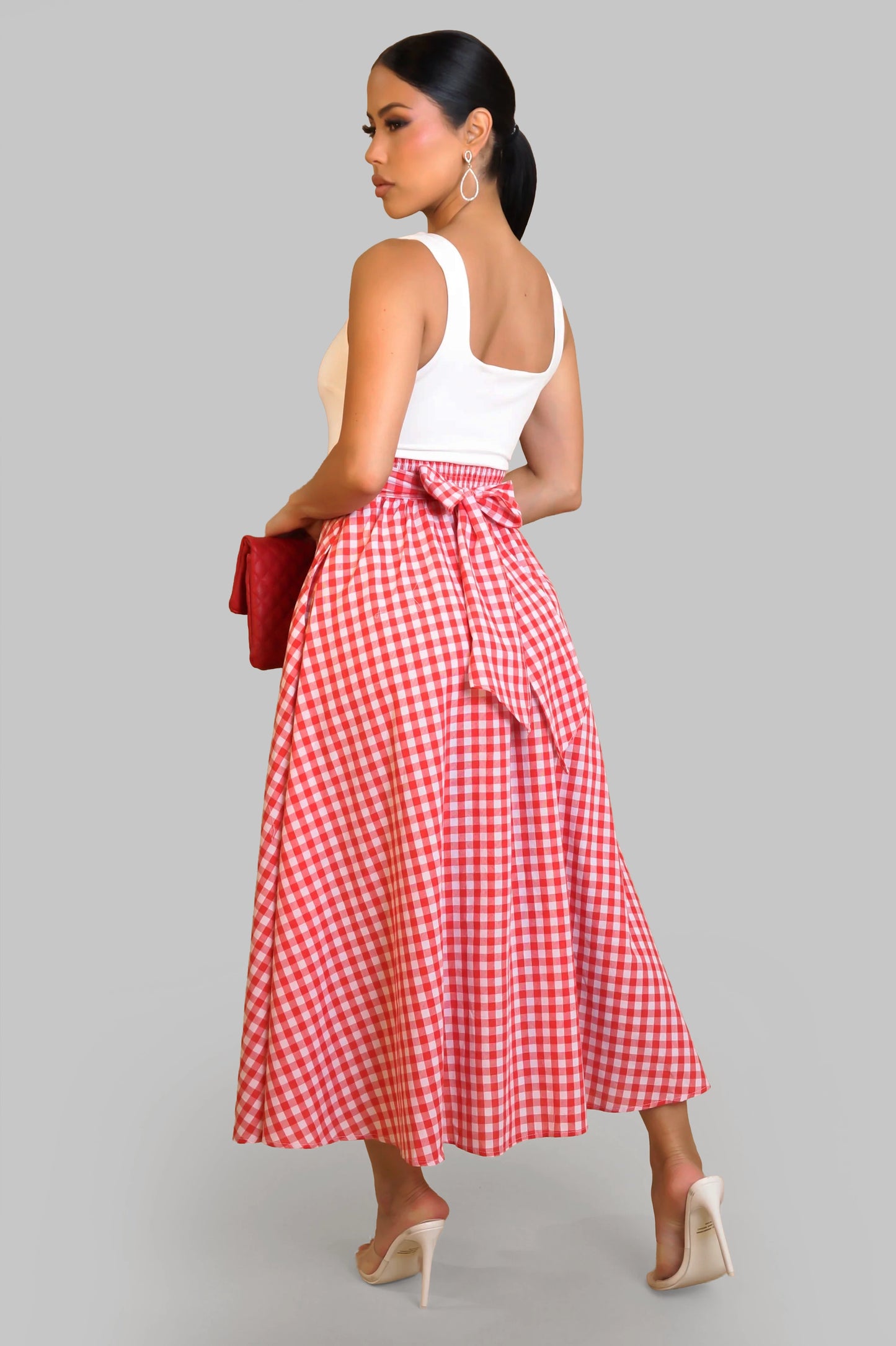 Paradise Midi Dress - Red
