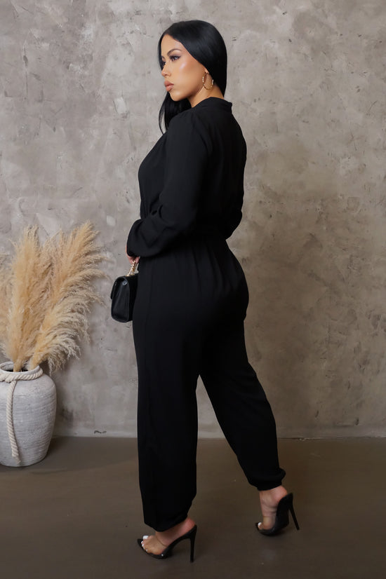 Load image into Gallery viewer, Content Jumpsuit - Black
