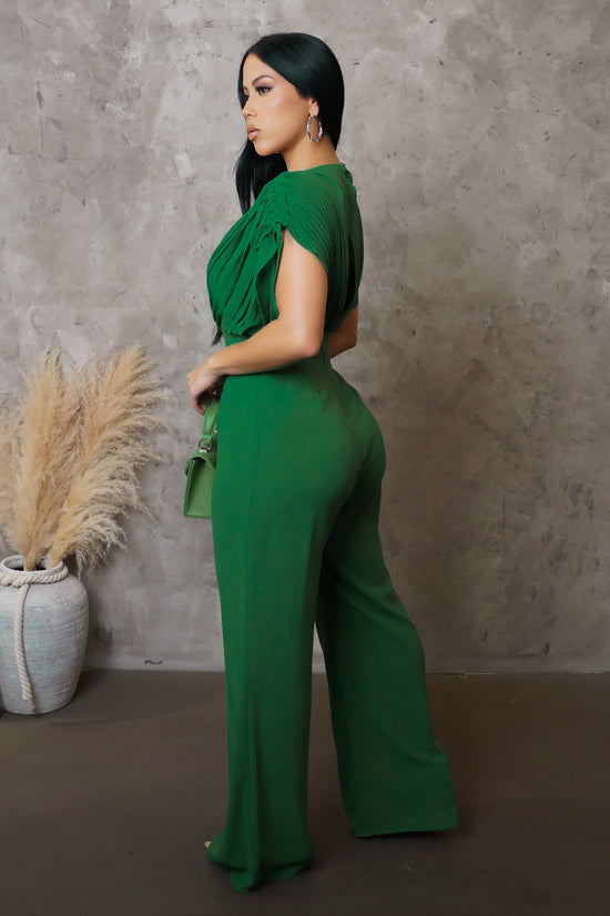 Need To Know Jumpsuit - Green