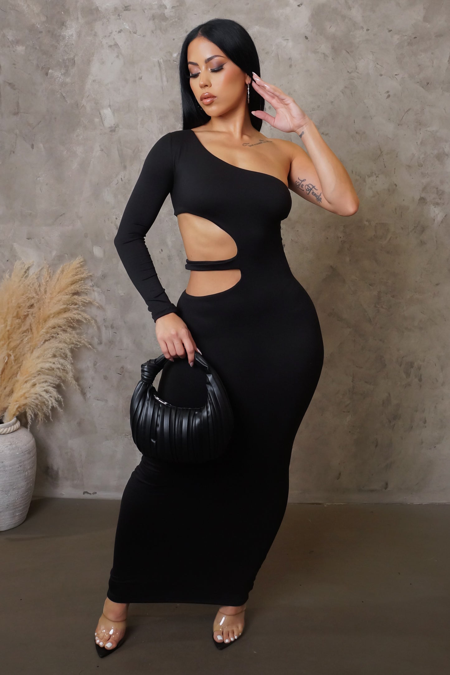 Shape Of You Maxi Dress - Black