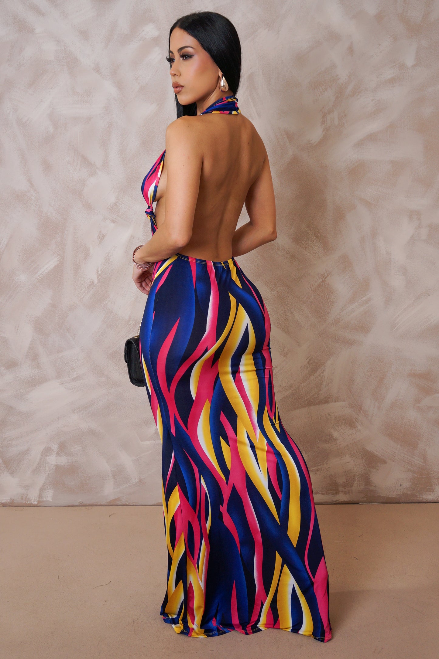 Sweet Treat Maxi Dress - Blue Multi