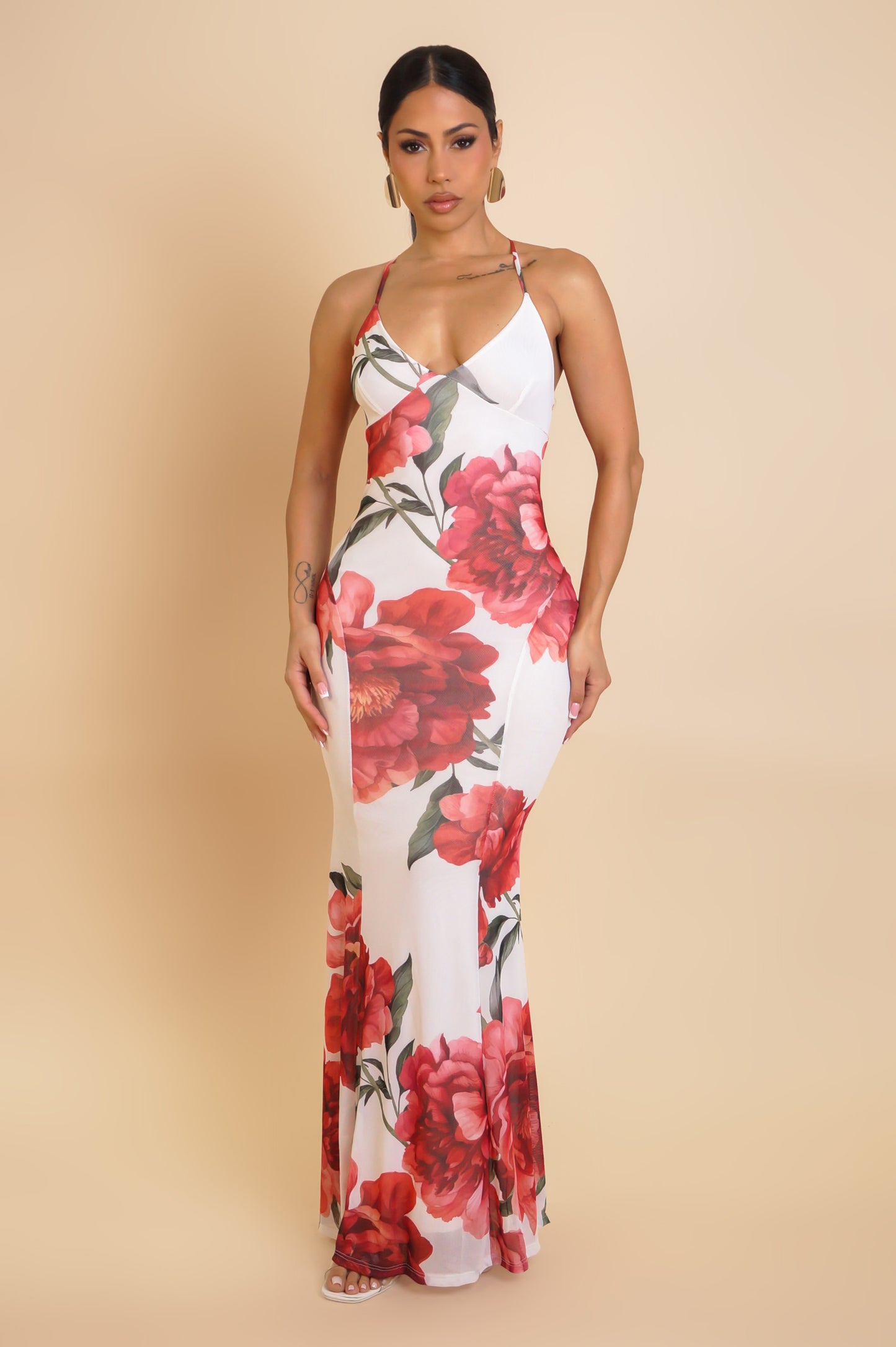 Split Intentions Maxi Dress- Cream