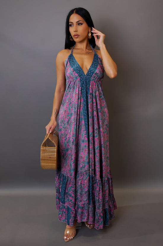 Kiss Me Maxi Dress - Purple