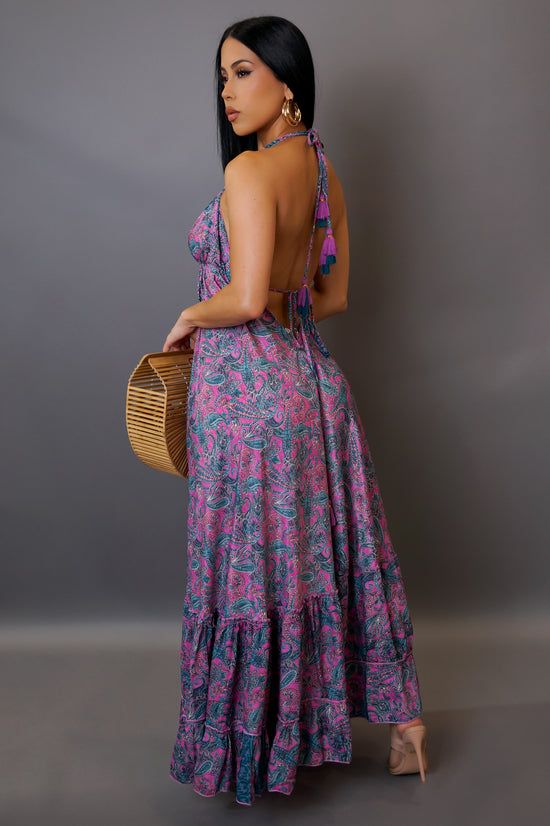 Kiss Me Maxi Dress - Purple