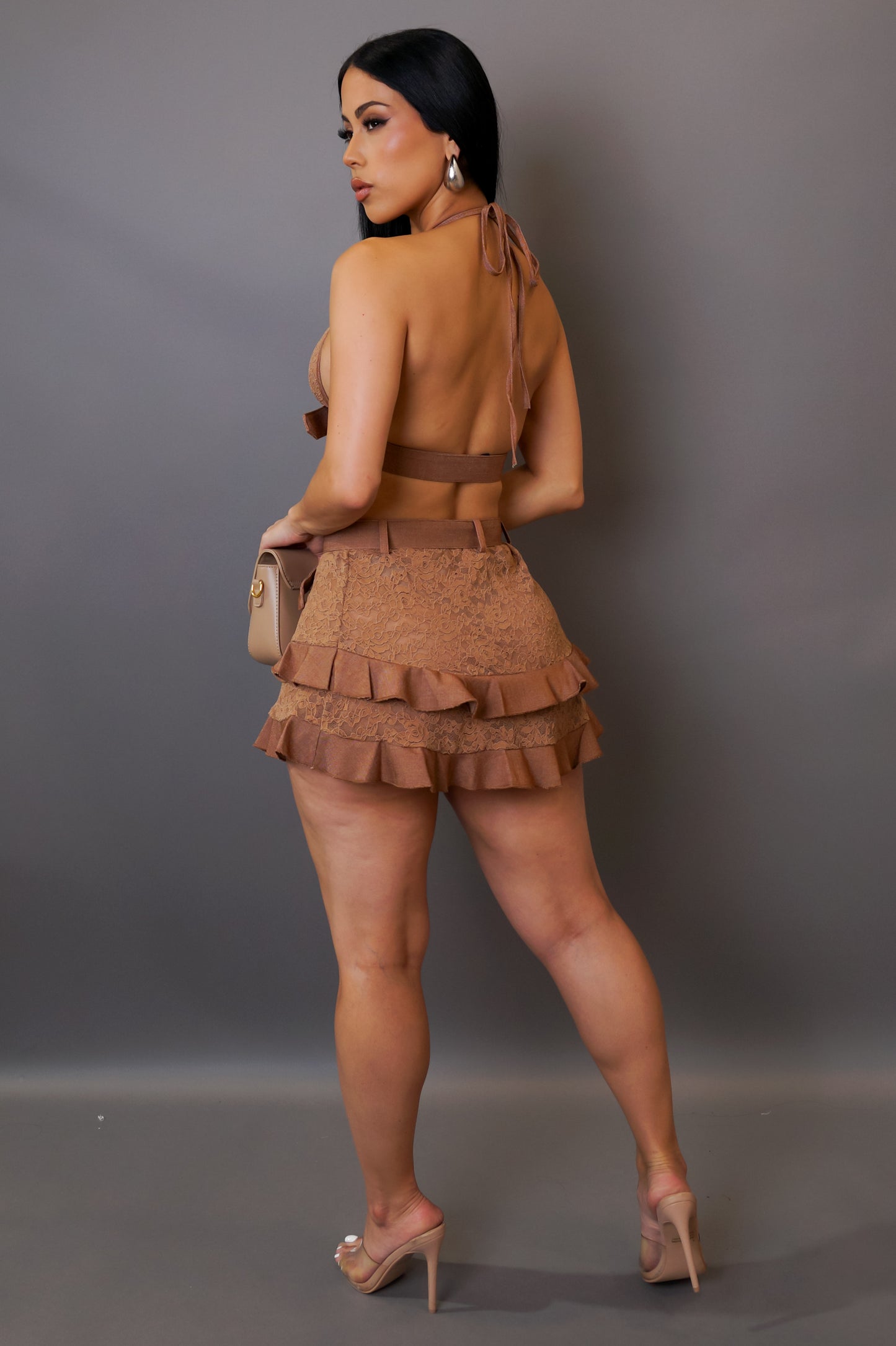 That Girl Skirt Set - Brown